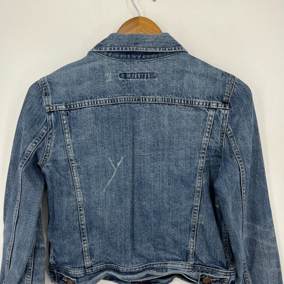 Ralph Lauren Sport Denim Jacket Women's XS Blue Button Closure Trucker Cotton - Picture 7 of 9